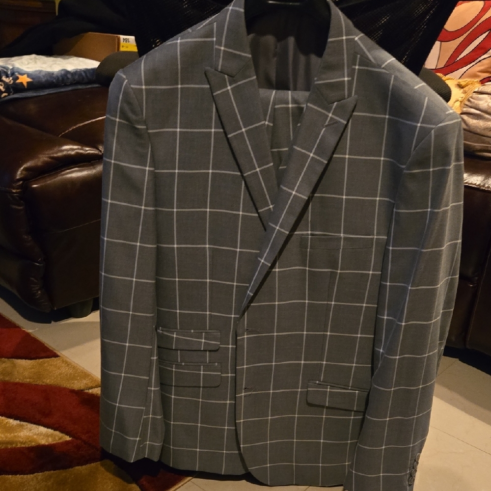 Alain Gray Windowpane Men's Blazer
